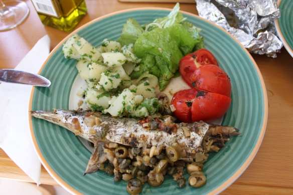 Mediterranean baked fish
